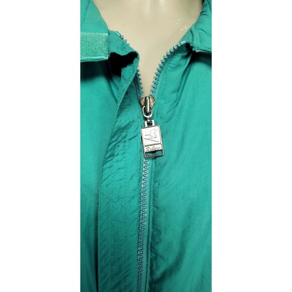 VTG 70s 80s Sky Lion Teal Snowmobile Ski Bib Snow Snowsuit Women's Size Medium - Picture 6 of 9